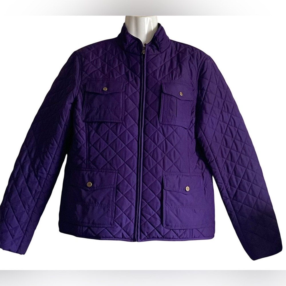 Womens
 Quilted Purple Jacket